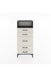 Hyperion Dolap Tek Raflı 5 Çekmeceli 60x44x134 - S50M020V4B