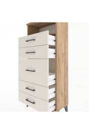 Hyperion Dolap Tek Raflı 5 Çekmeceli 60x44x134 - S50M020V7B