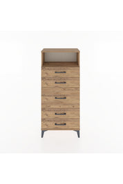 Hyperion Dolap Tek Raflı 5 Çekmeceli 60x44x134 - S50M020V9B