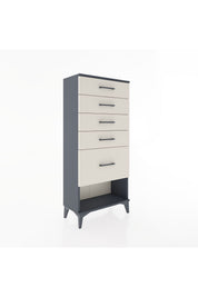 Hyperion Dolap 5 Çekmeceli 60x44x134 Antrasit-Aytaşı