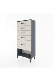 Hyperion Dolap 5 Çekmeceli 60x44x134 Antrasit-Aytaşı