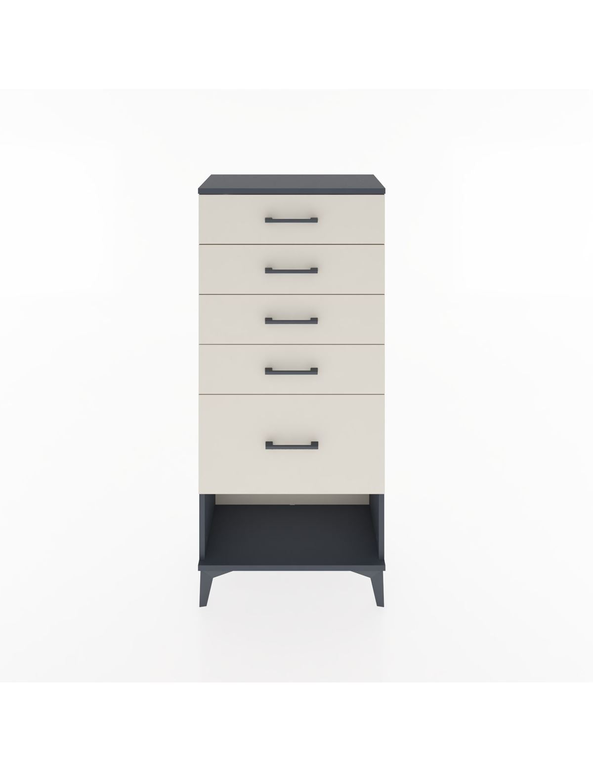 Hyperion Dolap 5 Çekmeceli 60x44x134 Antrasit-Aytaşı