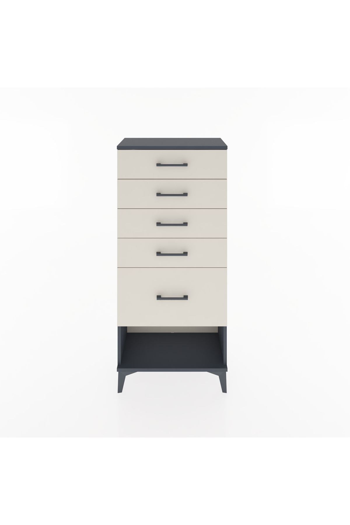 Hyperion Dolap 5 Çekmeceli 60x44x134 Antrasit-Aytaşı