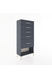Hyperion Dolap 5 Çekmeceli 60x44x134 Antrasit-Antrasit