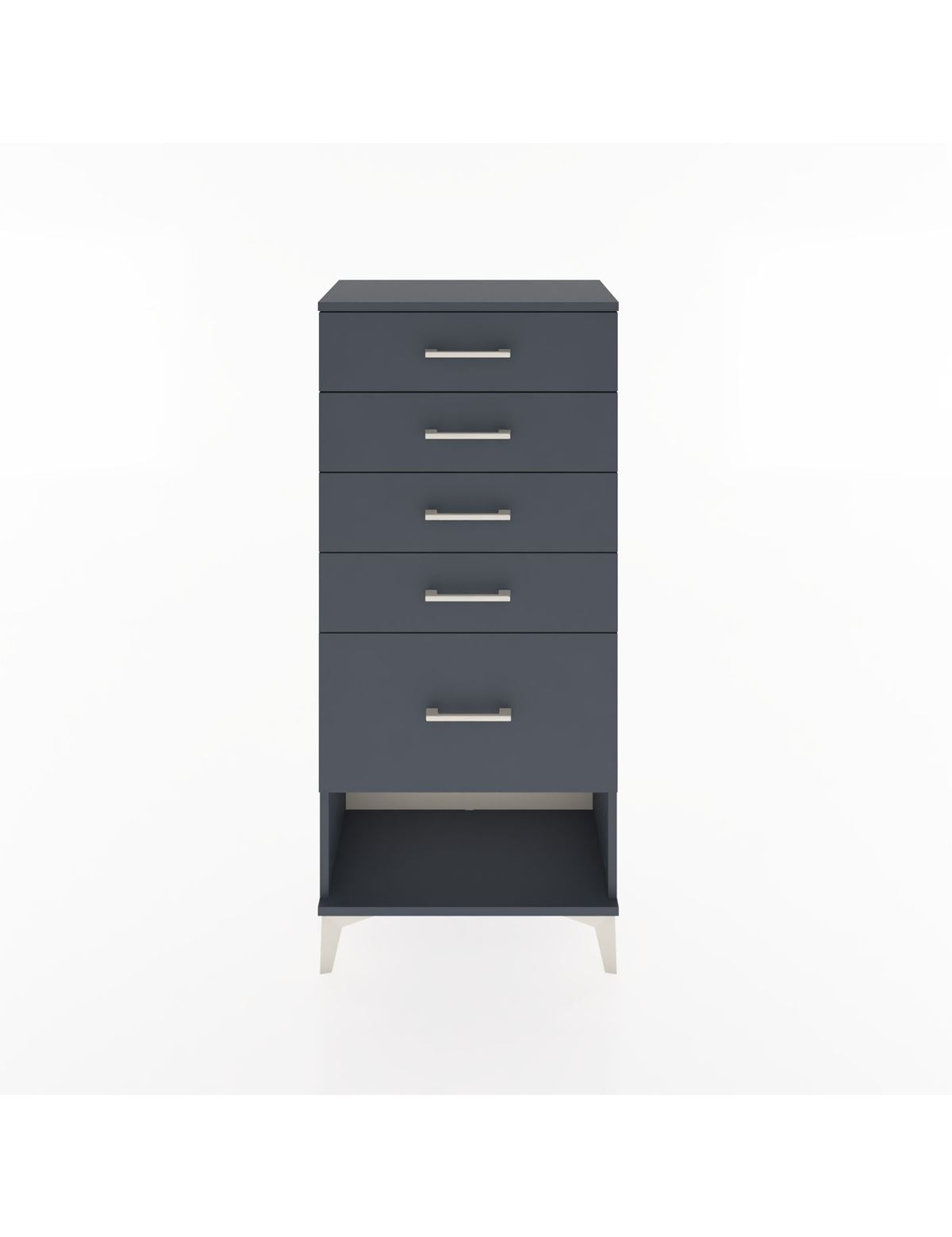 Hyperion Dolap 5 Çekmeceli 60x44x134 Antrasit-Antrasit