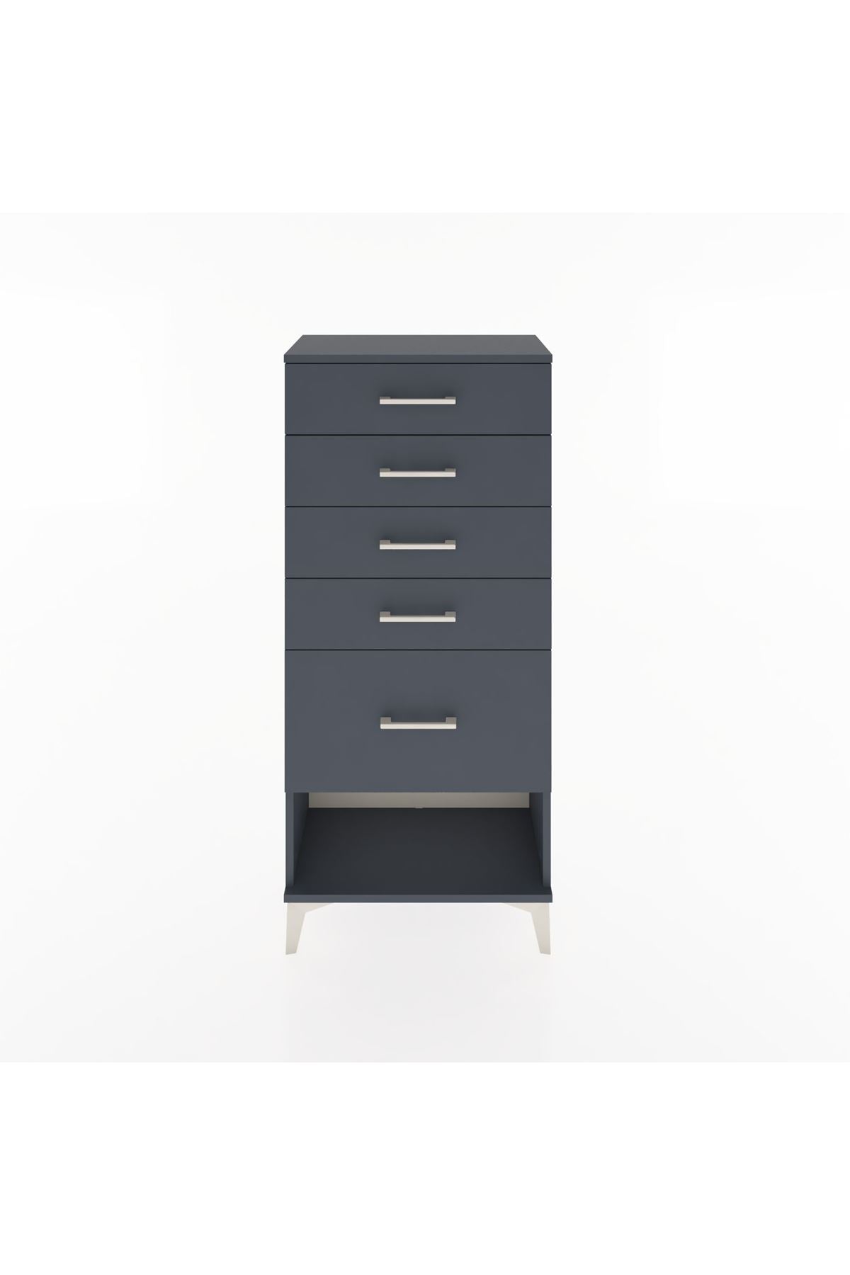 Hyperion Dolap 5 Çekmeceli 60x44x134 Antrasit-Antrasit
