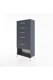 Hyperion Dolap 5 Çekmeceli 60x44x134 Antrasit-Antrasit