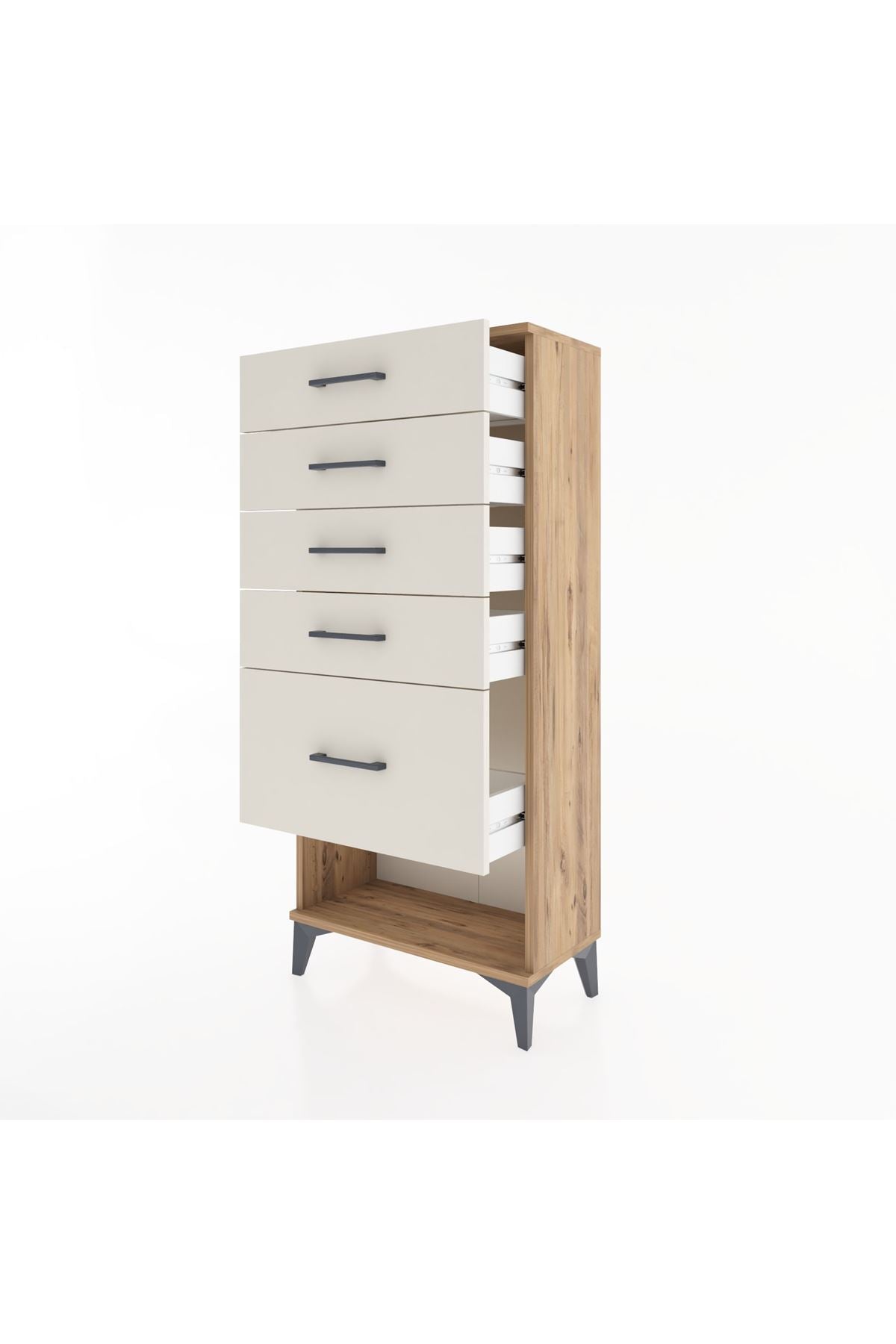 Hyperion Dolap 5 Çekmeceli 60x44x134 Çam-Aytaşı