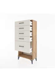Hyperion Dolap 5 Çekmeceli 60x44x134 Çam-Aytaşı