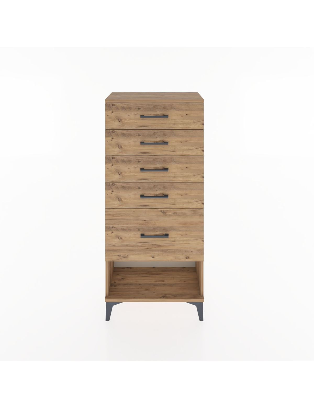 Hyperion Dolap 5 Çekmeceli 60x44x134 Çam-Çam