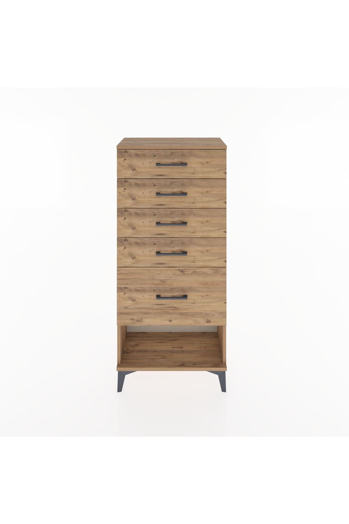 Hyperion Dolap 5 Çekmeceli 60x44x134 Çam-Çam