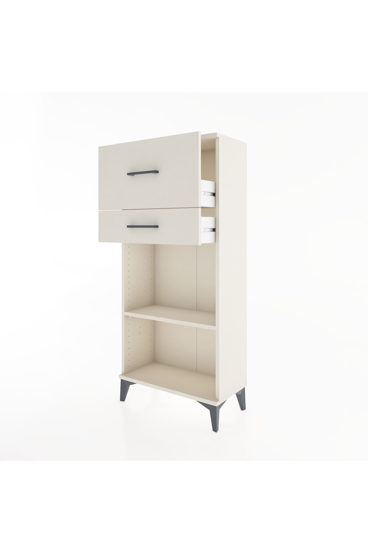 Hyperion Dolap Tek Raflı 2 Çekmeceli 60x44x134 - S50M022V1B