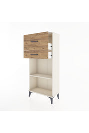 Hyperion Dolap Tek Raflı 2 Çekmeceli 60x44x134 - S50M022V3B