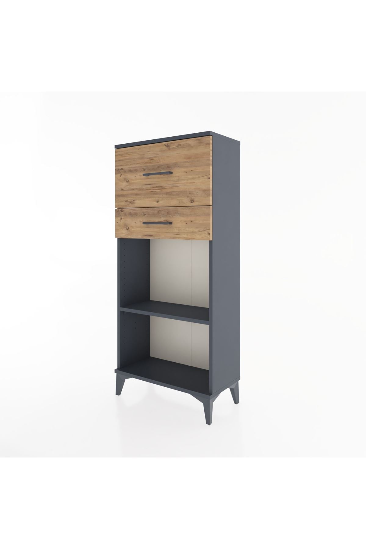 Hyperion Dolap Tek Raflı 2 Çekmeceli 60x44x134 - S50M022V6B