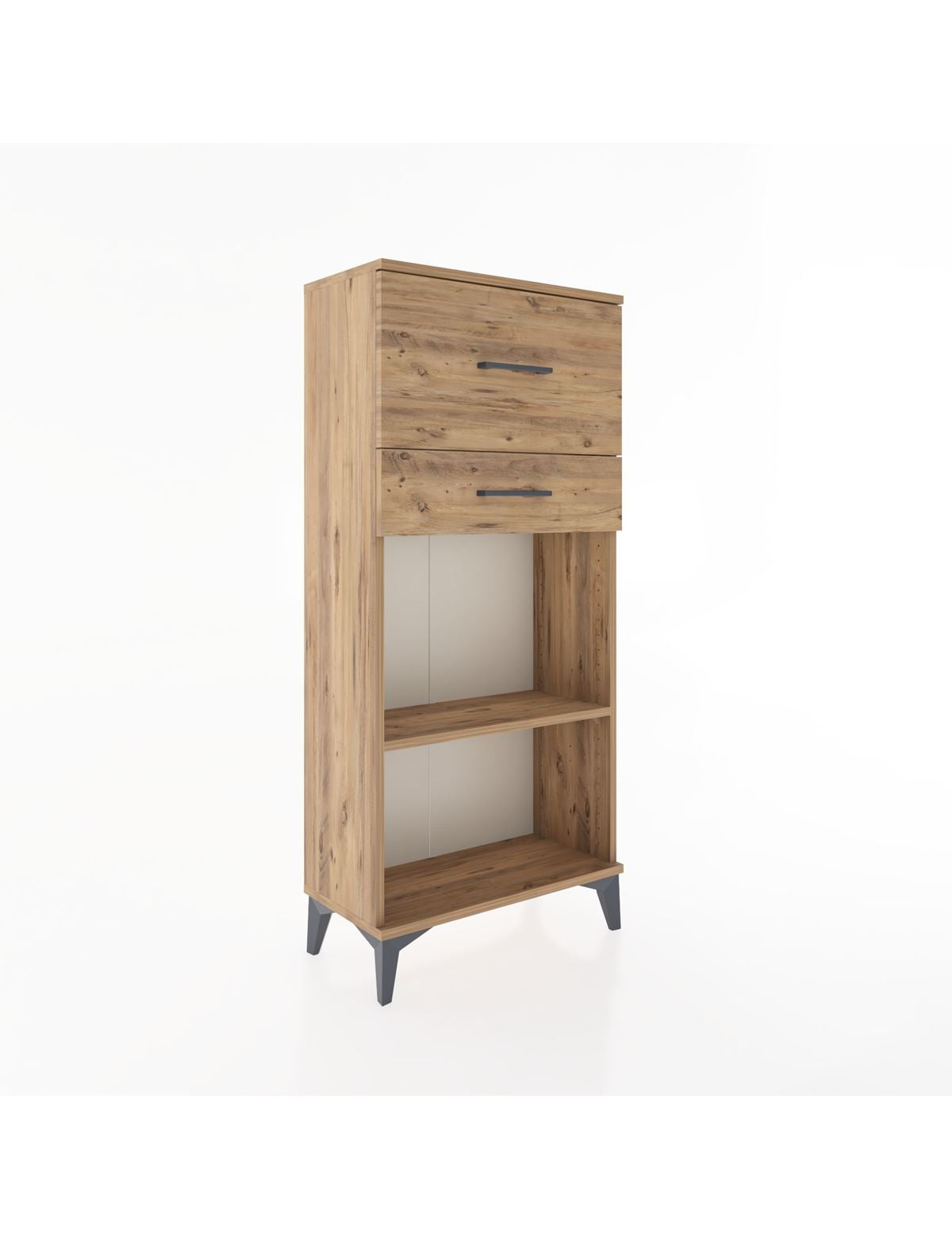 Hyperion Dolap Tek Raflı 2 Çekmeceli 60x44x134 - S50M022V9B