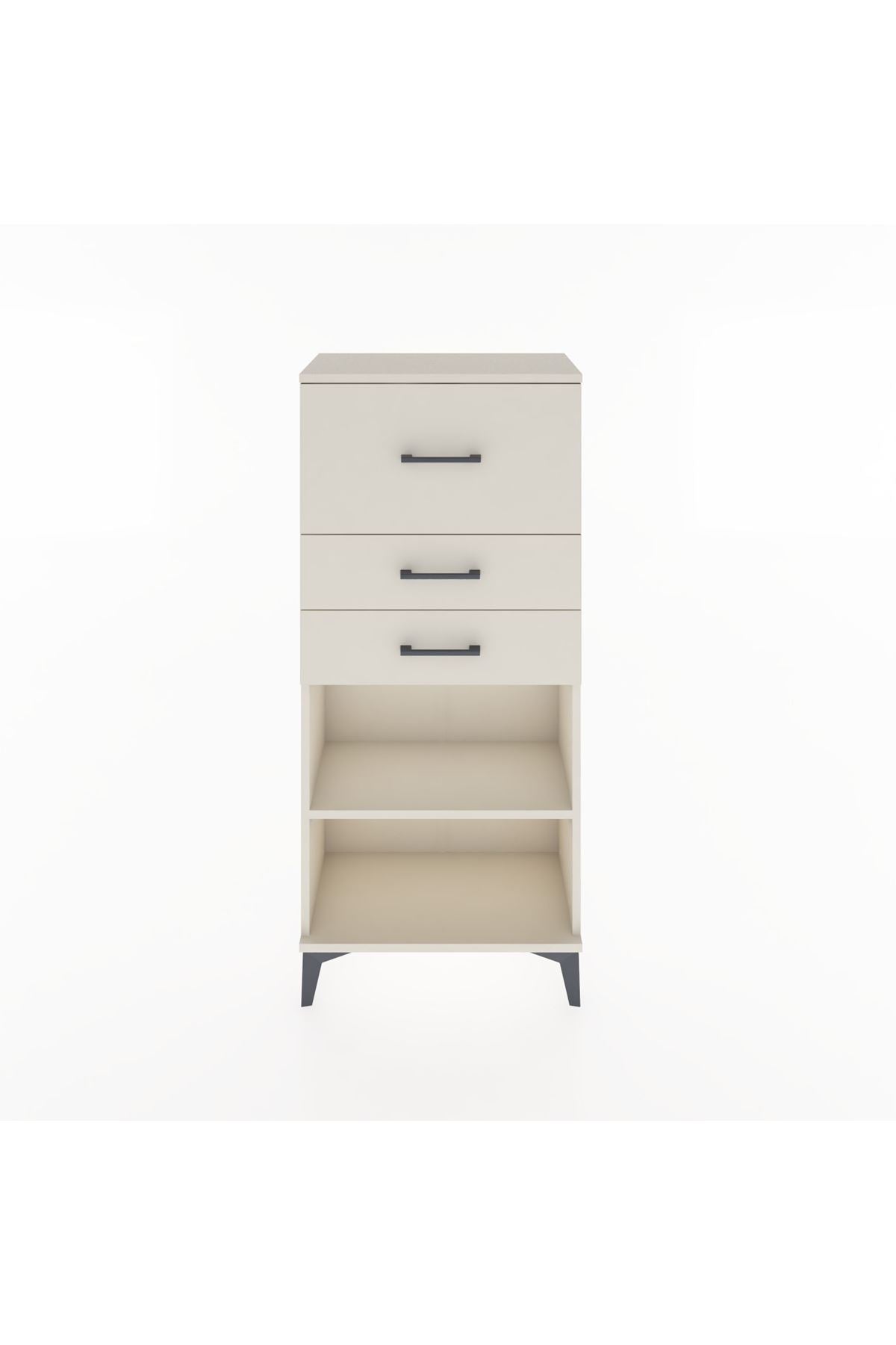 Hyperion Dolap Tek Raflı 3 Çekmeceli 60x44x134 - S50M023V1B