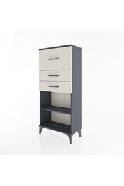 Hyperion Dolap Tek Raflı 3 Çekmeceli 60x44x134 - S50M023V4B