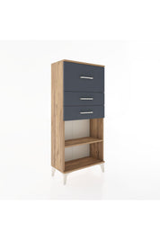 Hyperion Dolap Tek Raflı 3 Çekmeceli 60x44x134 - S50M023V8B