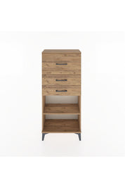 Hyperion Dolap Tek Raflı 3 Çekmeceli 60x44x134 - S50M023V9B