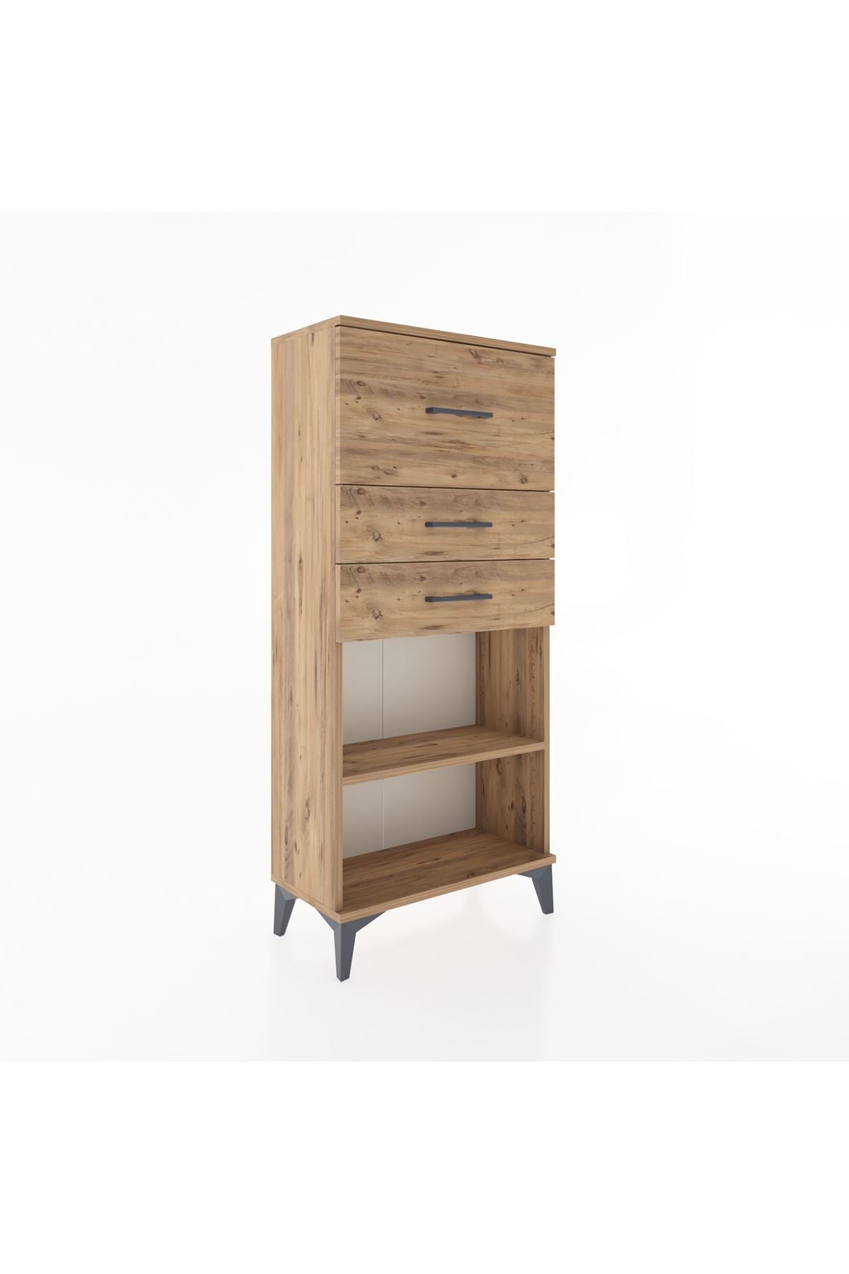 Hyperion Dolap Tek Raflı 3 Çekmeceli 60x44x134 - S50M023V9B
