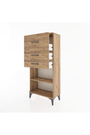 Hyperion Dolap Tek Raflı 3 Çekmeceli 60x44x134 - S50M023V9B