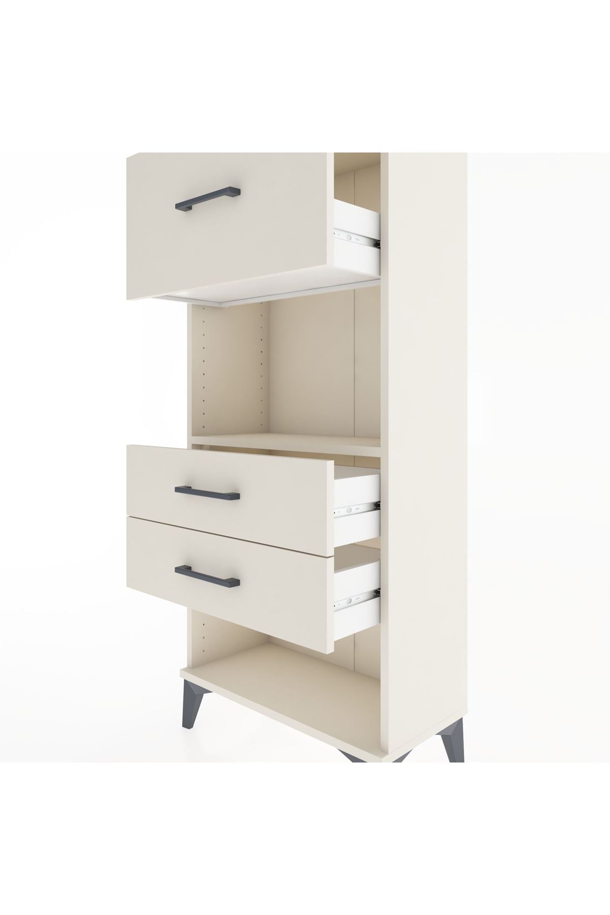 Hyperion Dolap Tek Raflı 3 Çekmeceli 60x44x134 - S50M024V1B