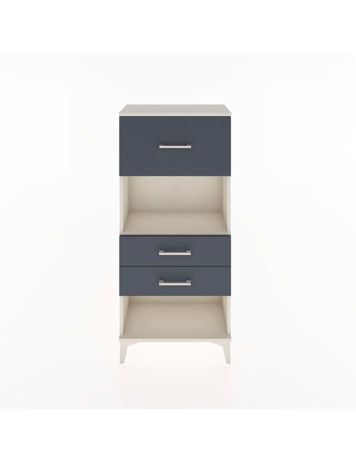 Hyperion Dolap Tek Raflı 3 Çekmeceli 60x44x134 - S50M024V2B