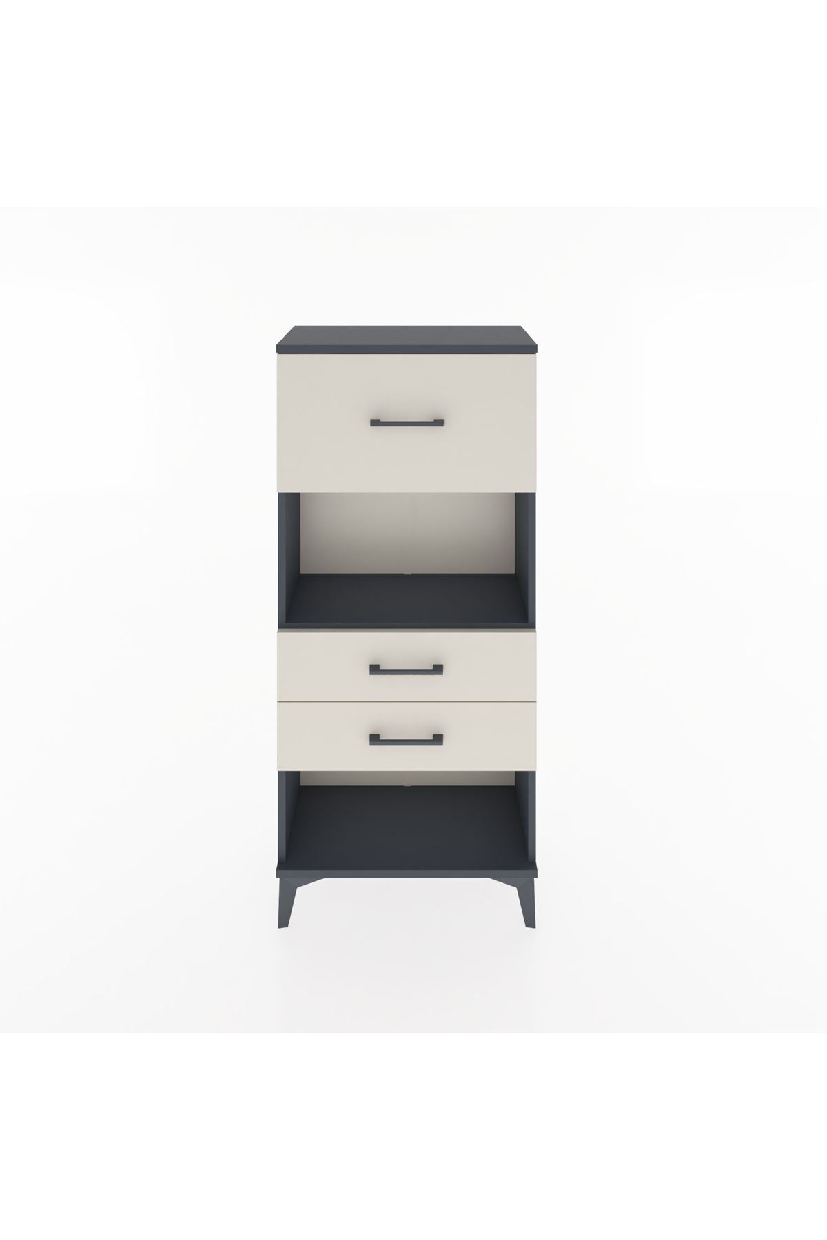 Hyperion Dolap Tek Raflı 3 Çekmeceli 60x44x134 - S50M024V4B