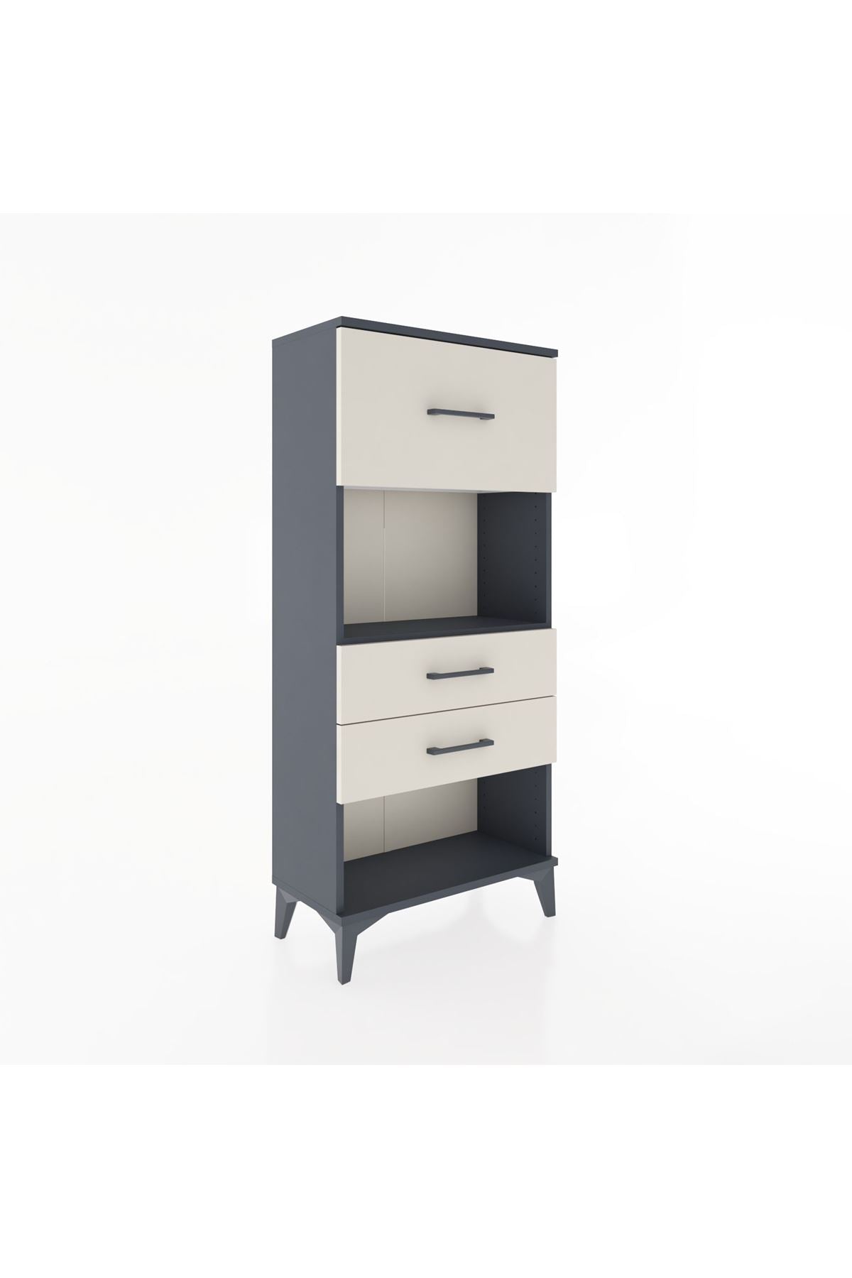 Hyperion Dolap Tek Raflı 3 Çekmeceli 60x44x134 - S50M024V4B