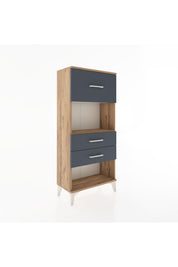 Hyperion Dolap Tek Raflı 3 Çekmeceli 60x44x134 - S50M024V8B