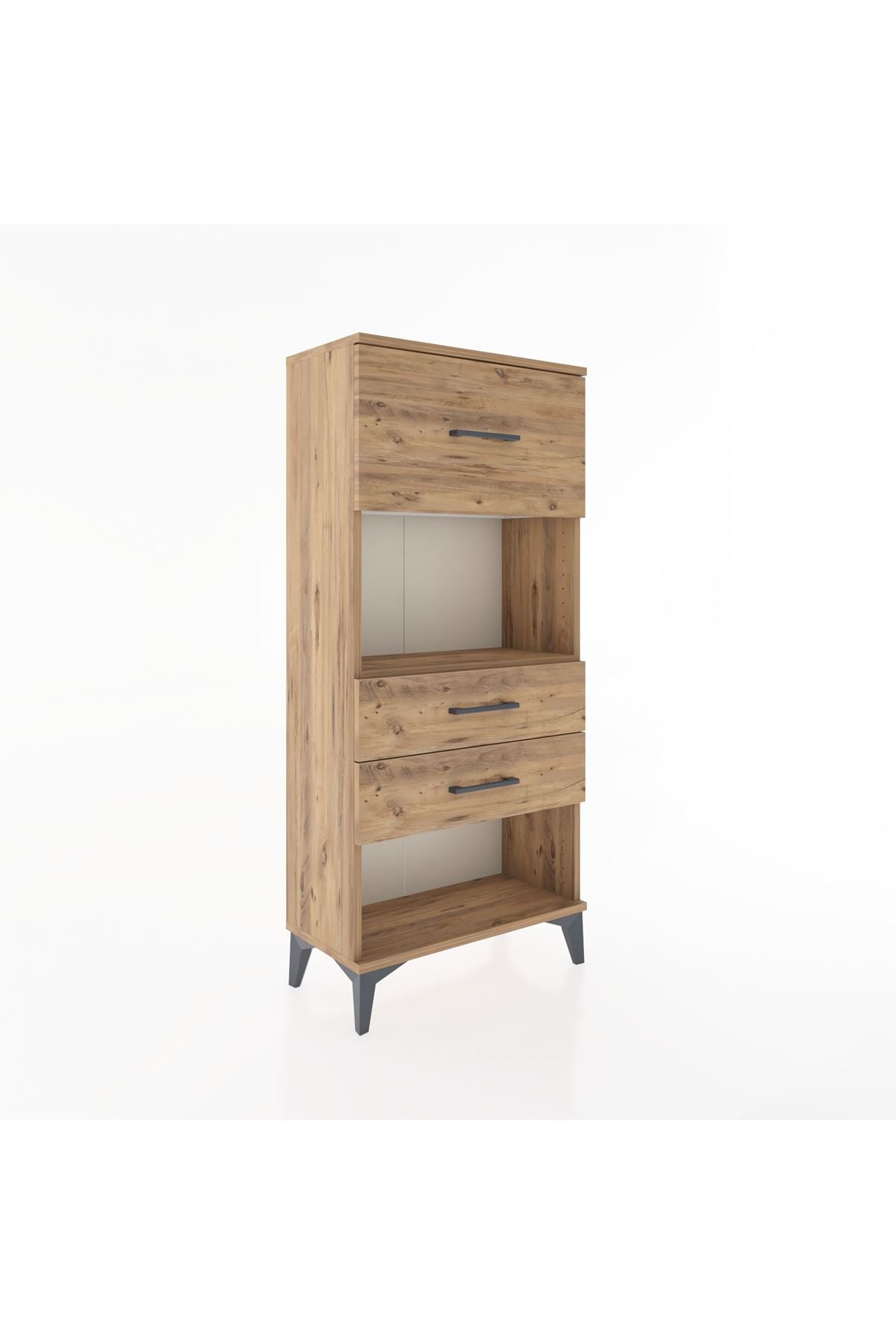 Hyperion Dolap Tek Raflı 3 Çekmeceli 60x44x134 - S50M024V9B