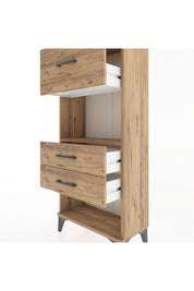 Hyperion Dolap Tek Raflı 3 Çekmeceli 60x44x134 - S50M024V9B