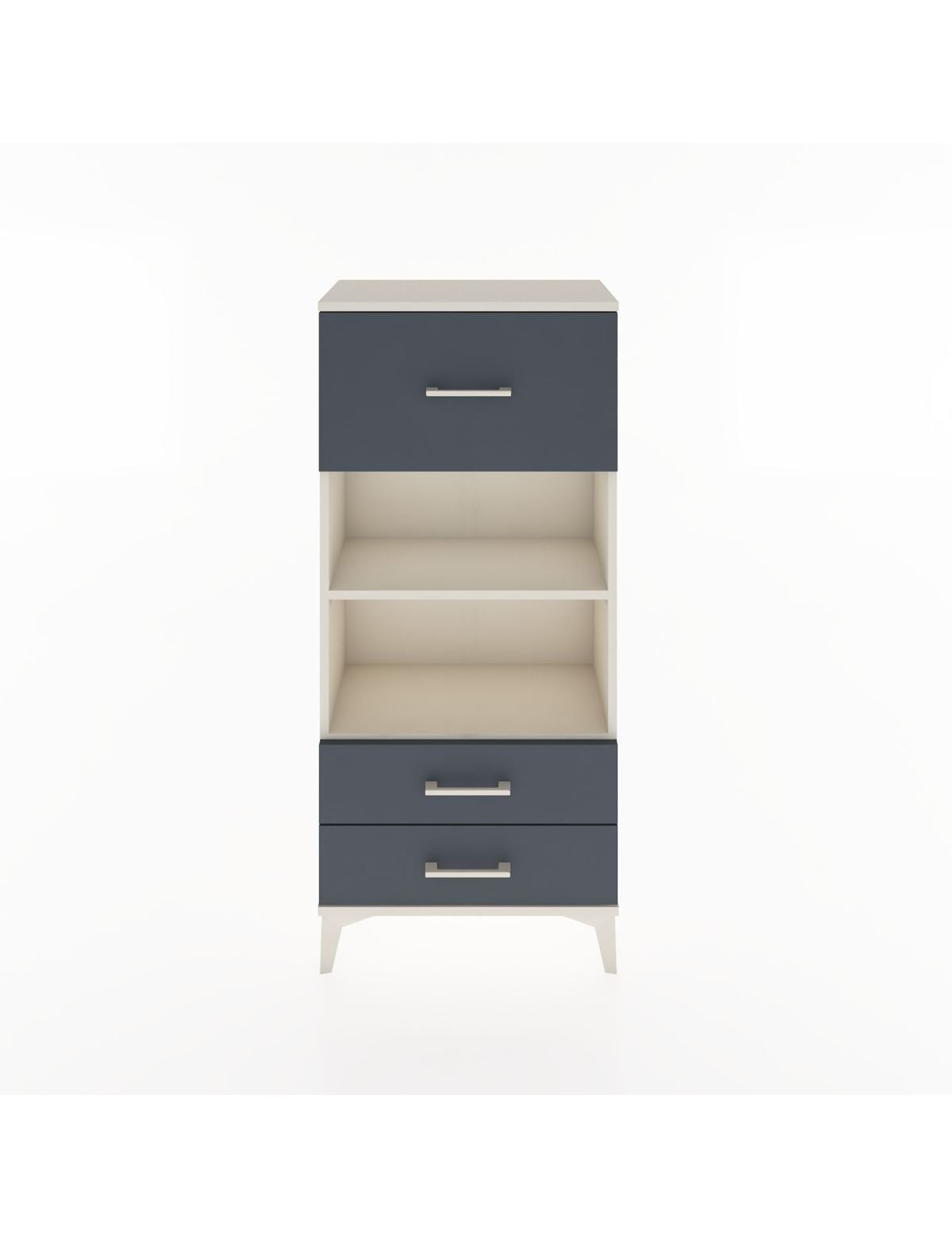 Hyperion Dolap 2 Raflı 3 Çekmeceli 60x44x134 Aytaşı-Antrasit