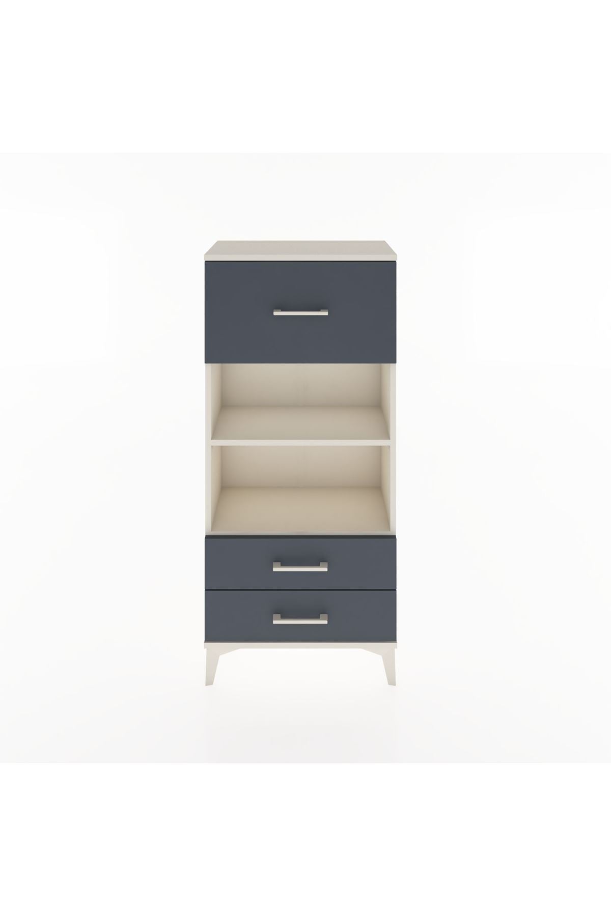 Hyperion Dolap 2 Raflı 3 Çekmeceli 60x44x134 Aytaşı-Antrasit