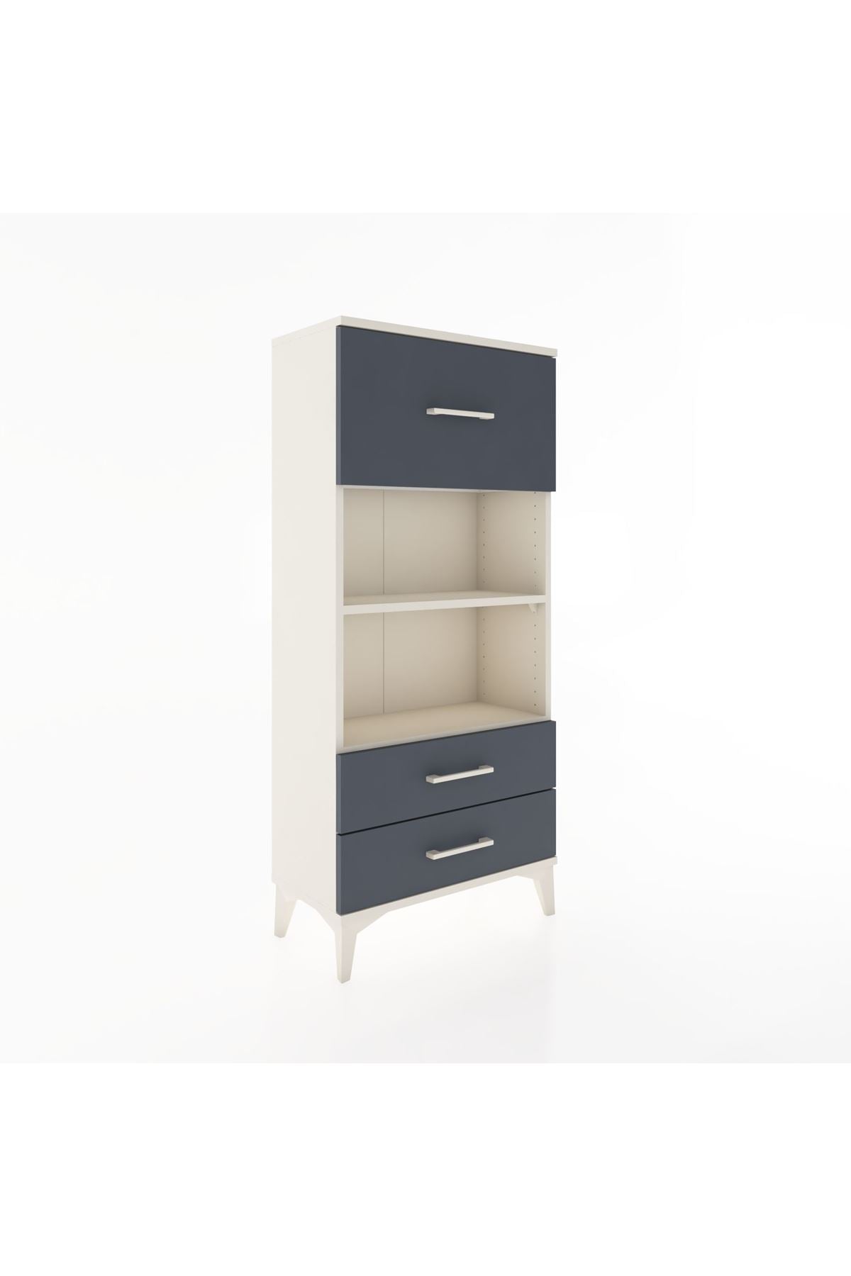 Hyperion Dolap 2 Raflı 3 Çekmeceli 60x44x134 Aytaşı-Antrasit