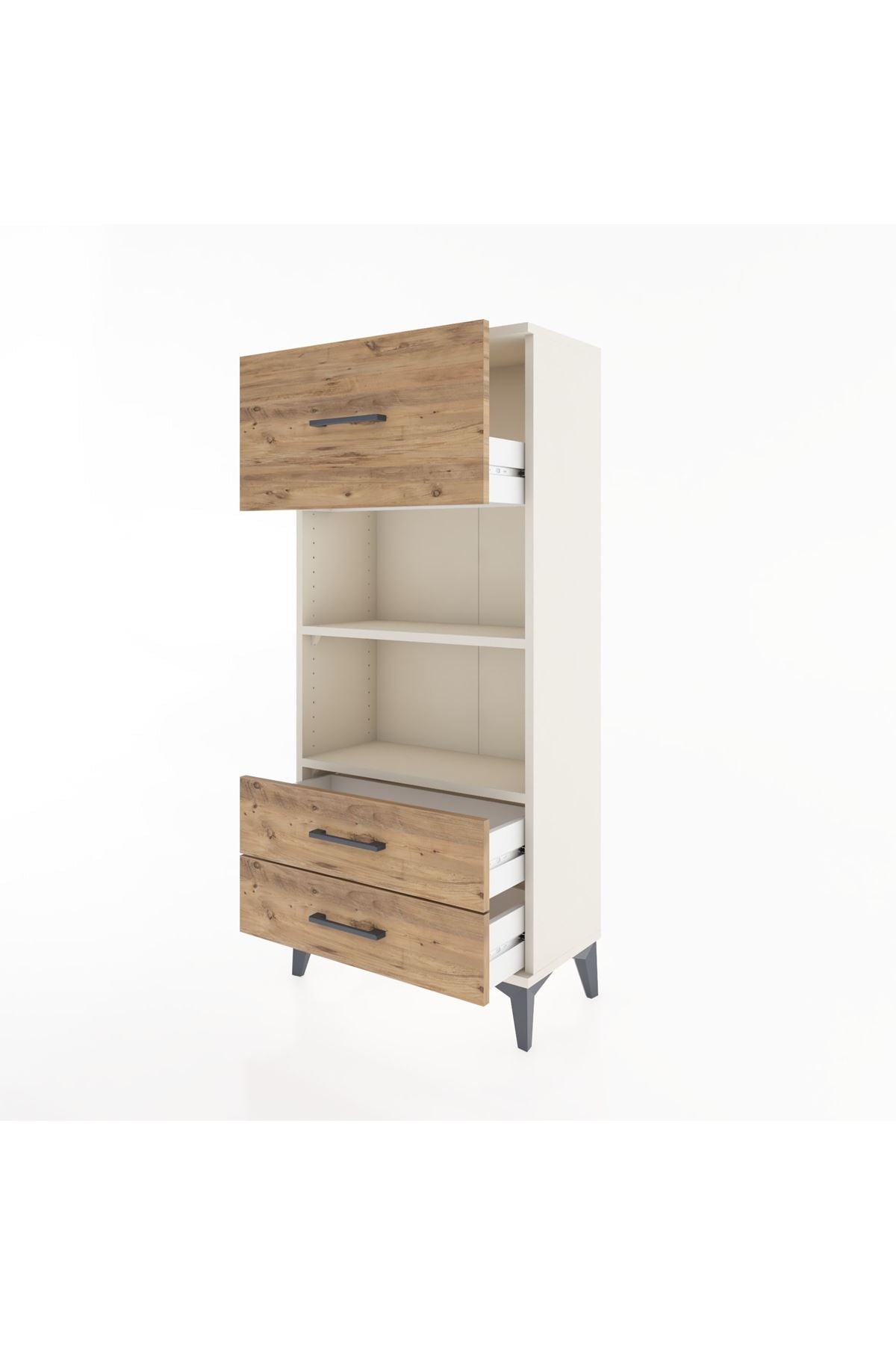 Hyperion Dolap 2 Raflı 3 Çekmeceli 60x44x134 Aytaşı-Çam