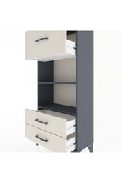 Hyperion Dolap 2 Raflı 3 Çekmeceli 60x44x134 Antrasit-Aytaşı