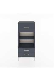 Hyperion Dolap 2 Raflı 3 Çekmeceli 60x44x134 Antrasit-Antrasit