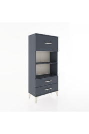 Hyperion Dolap 2 Raflı 3 Çekmeceli 60x44x134 Antrasit-Antrasit