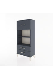 Hyperion Dolap 2 Raflı 3 Çekmeceli 60x44x134 Antrasit-Antrasit