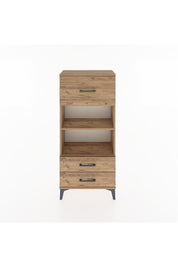 Hyperion Dolap 2 Raflı 3 Çekmeceli 60x44x134 Çam-Çam