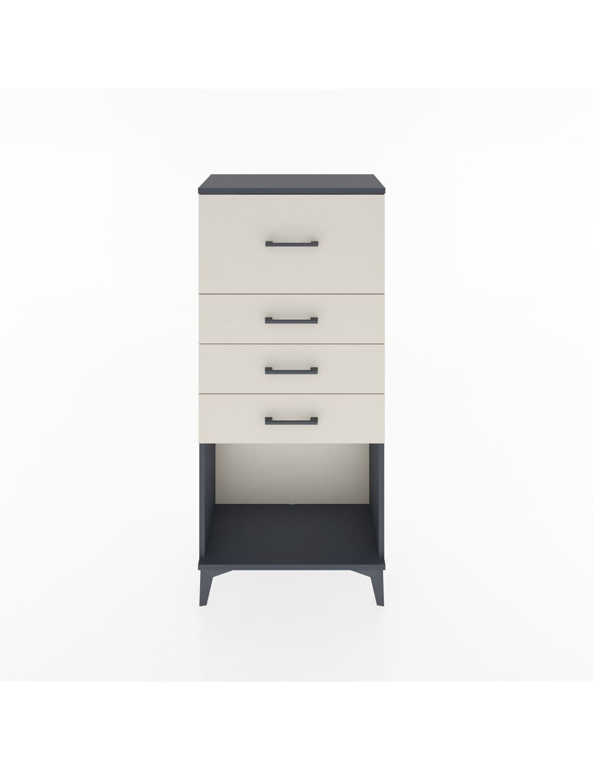 Hyperion Dolap 4 Çekmeceli 60x44x134 Antrasit-Aytaşı