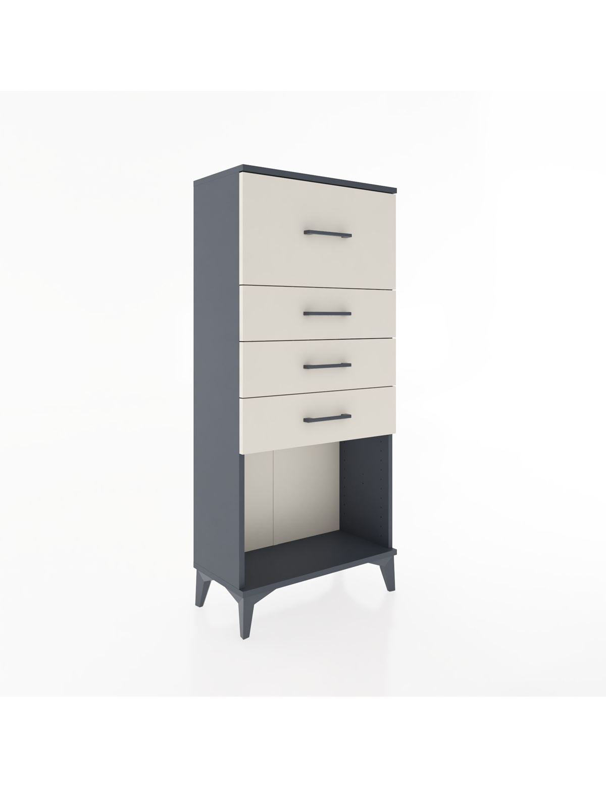 Hyperion Dolap 4 Çekmeceli 60x44x134 Antrasit-Aytaşı