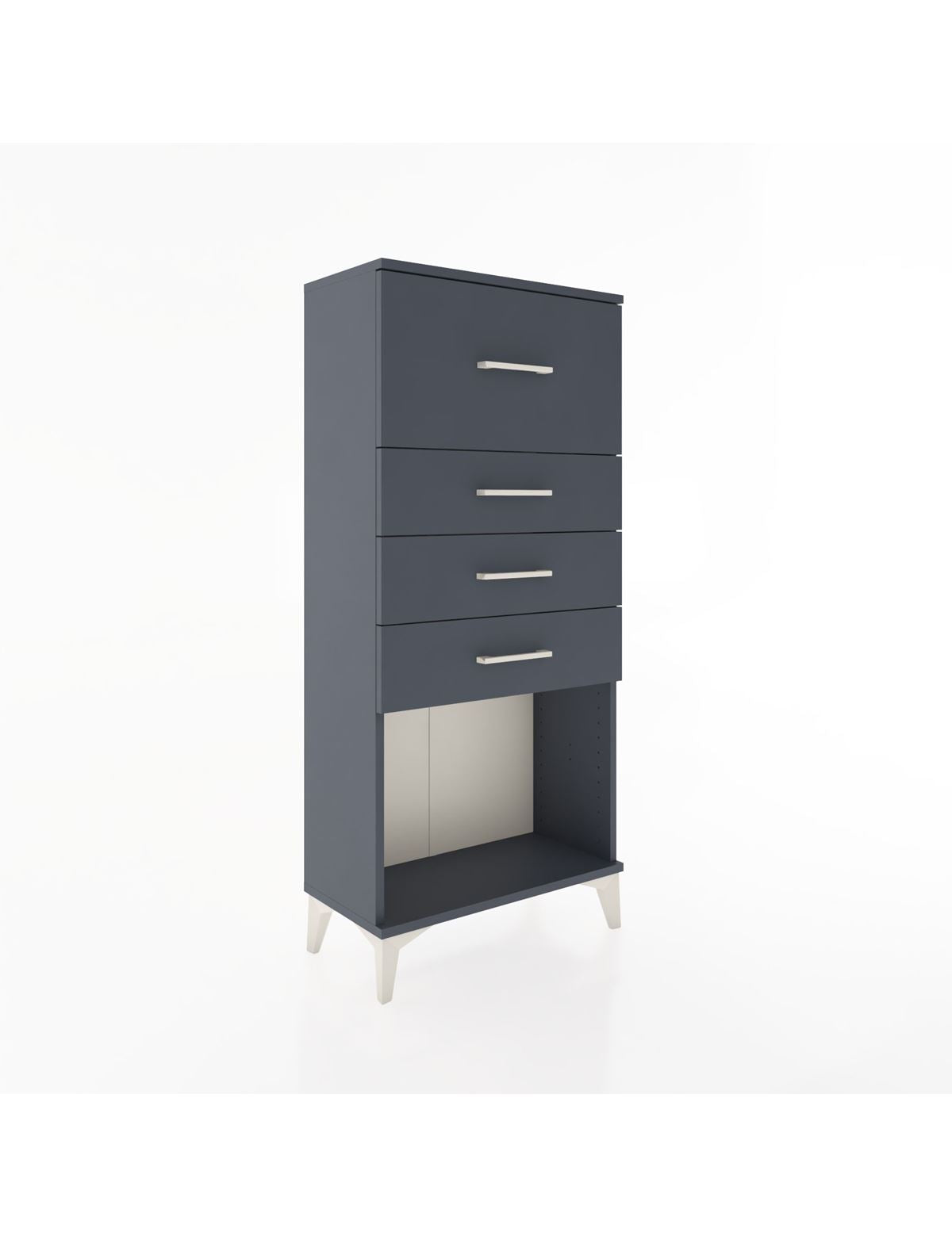 Hyperion Dolap 4 Çekmeceli 60x44x134 Antrasit-Antrasit