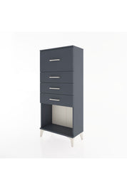 Hyperion Dolap 4 Çekmeceli 60x44x134 Antrasit-Antrasit