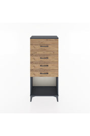 Hyperion Dolap 4 Çekmeceli 60x44x134 Antrasit-Çam