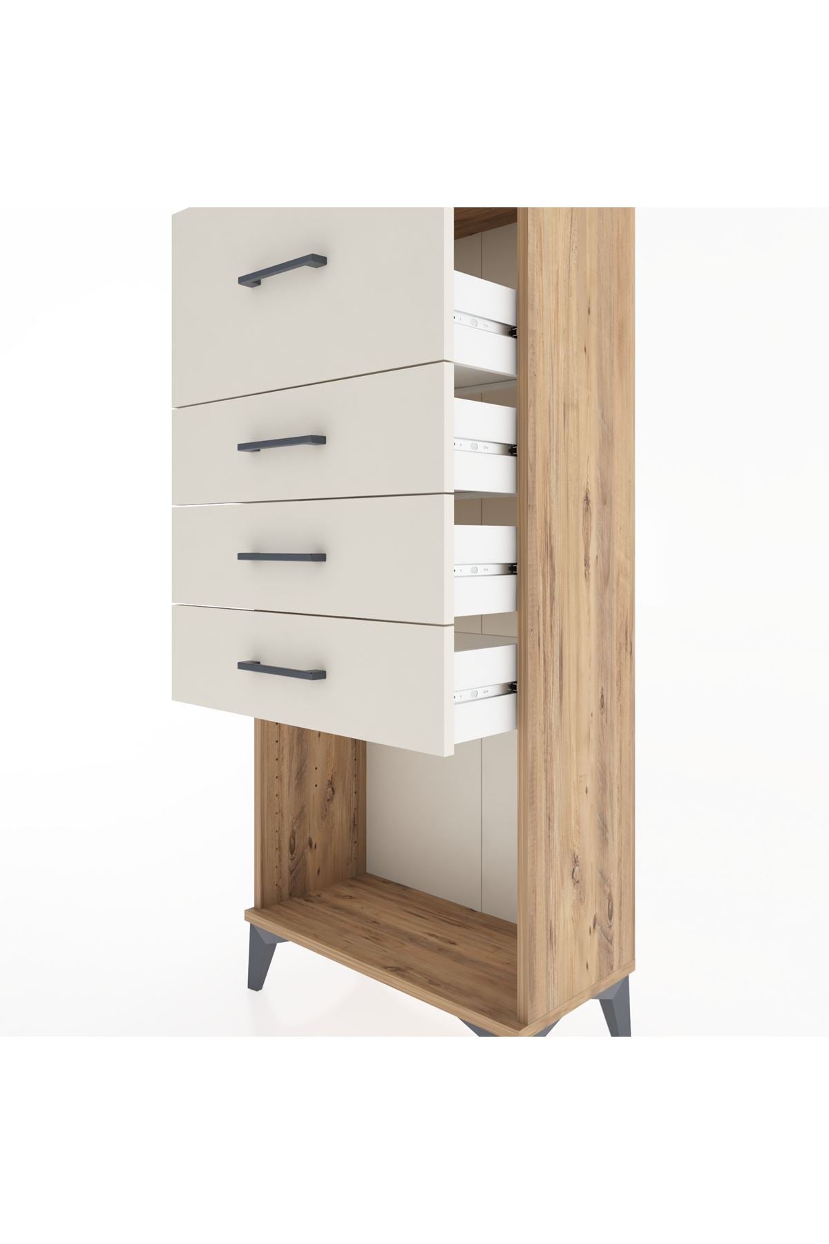 Hyperion Dolap 4 Çekmeceli 60x44x134 Çam-Aytaşı