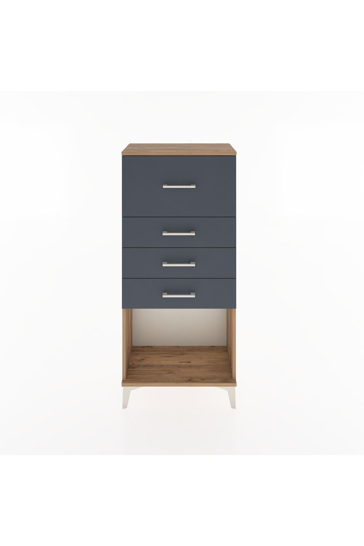 Hyperion Dolap 4 Çekmeceli 60x44x134 Çam-Antrasit