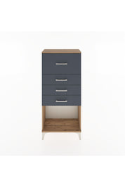 Hyperion Dolap 4 Çekmeceli 60x44x134 Çam-Antrasit