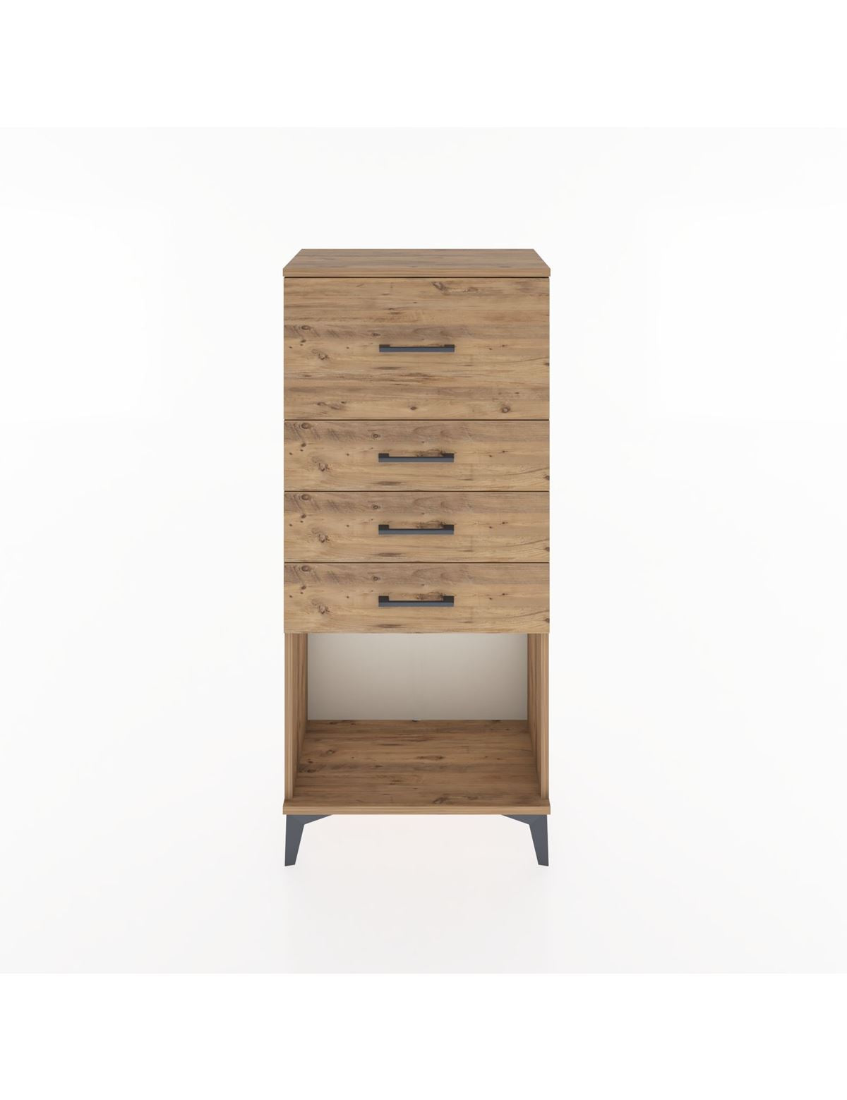 Hyperion Dolap 4 Çekmeceli 60x44x134 Çam-Çam